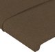 vidaXL Κεφαλάρι Κρεβατιού με LED, Σκούρο Καφέ, 200x5x118/128 cm, Ύφασμα