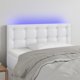 vidaXL Κεφαλάρι για κρεβάτι με LED, λευκό, 90x5x78/88 εκ., συνθετικό δέρμα
