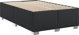vidaXL Κρεβάτι Continental με Στρώμα, Μαύρο, Ύφασμα, 120x200 εκ.