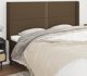 vidaXL Ζαγλόβερ uszak, σκουρόχρομο καφέ, 203x16x118/128 cm, ύφασμα