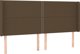 vidaXL Ζαγλόβερ uszak, σκουρόχρομο καφέ, 203x16x118/128 cm, ύφασμα
