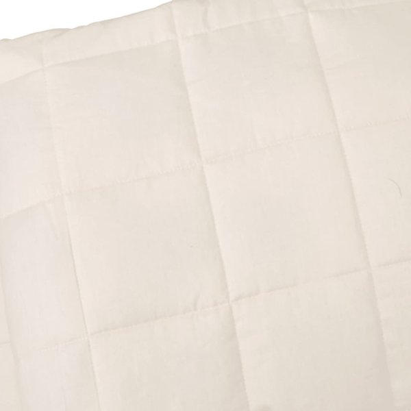 vidaXL Βαρύ πάπλωμα κρεμ 235x290 cm 15 kg υφασμάτινο