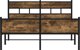 vidaXL Κρεβάτι χωρίς στρώμα, καπνιστό δρυς, 140x190 εκ.