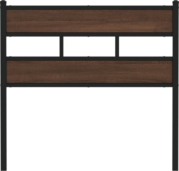 vidaXL Kefalari kafe drou 90 cm stali kai xylo