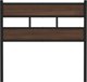 vidaXL Kefalari kafe drou 90 cm stali kai xylo
