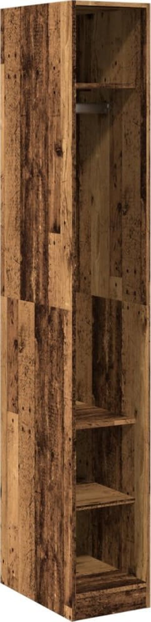 vidaXL Ντουλάπα, παλιό ξύλο, 30x50x200 εκ., ξύλινο υλικό