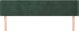 vidaXL Κεφαλάρι uszak, σκούρο πράσινο, 183x16x78/88 εκ., βελούδινο