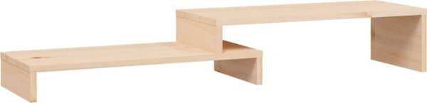vidaXL Podstawka na monitor, (52-101)x22x14 cm, lite drewno sosnowe