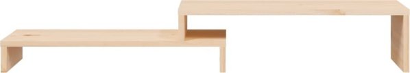 vidaXL Podstawka na monitor, (52-101)x22x14 cm, lite drewno sosnowe