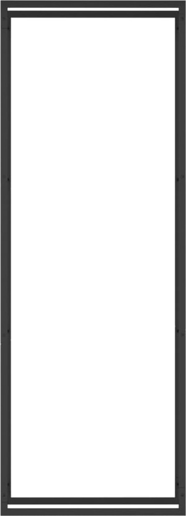 vidaXL vidaXL Stojak na drewno, matowy czarny, 80x28x222 cm, stalowy