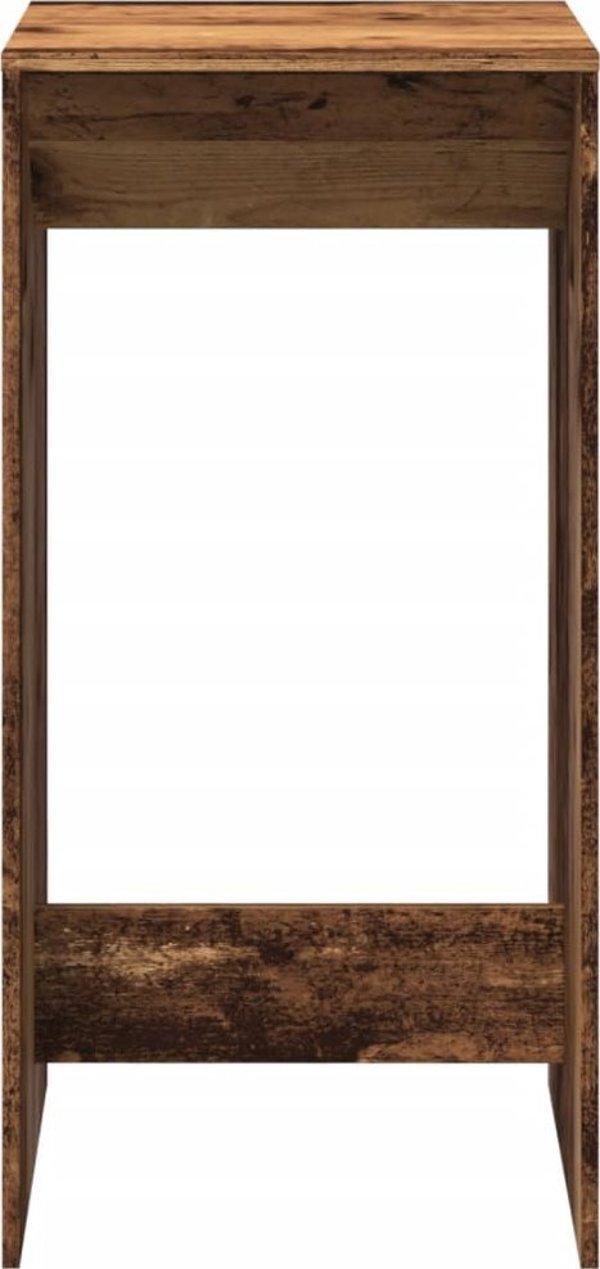 vidaXL Stolik barowy, stare drewno, 51x50x103,5cm