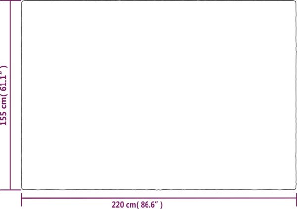 vidaXL Κουβέρτα βάρους με κάλυμμα, γκρι, 155x220 cm, 11 kg, ύφασμα