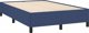 vidaXL Κρεβάτι Continental με στρώμα, μπλε, 120x190 εκ, ύφασμα