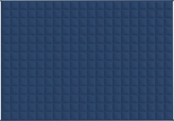 vidaXL Βαρυτικό Κουβέρτα, Μπλε, 137x200 εκ, 10 κιλά, Ύφασμα