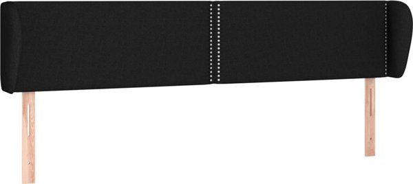 vidaXL Κεφαλάρι uszak, μαύρο, 203x23x78/88 εκ., υφασμάτινο