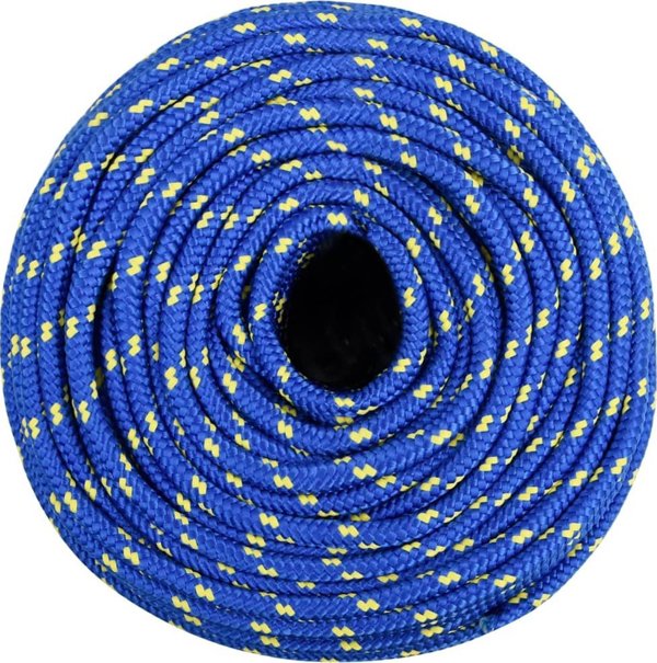 vidaXL Σχοινί ιστιοπλοΐας μπλε, 10 mm, 100 m, πολυπροπυλένιο