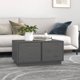 vidaXL vidaXL Stolik kawowy, szary, 80x50x40 cm, lite drewno sosnowe