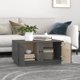 vidaXL vidaXL Stolik kawowy, szary, 80x50x40 cm, lite drewno sosnowe
