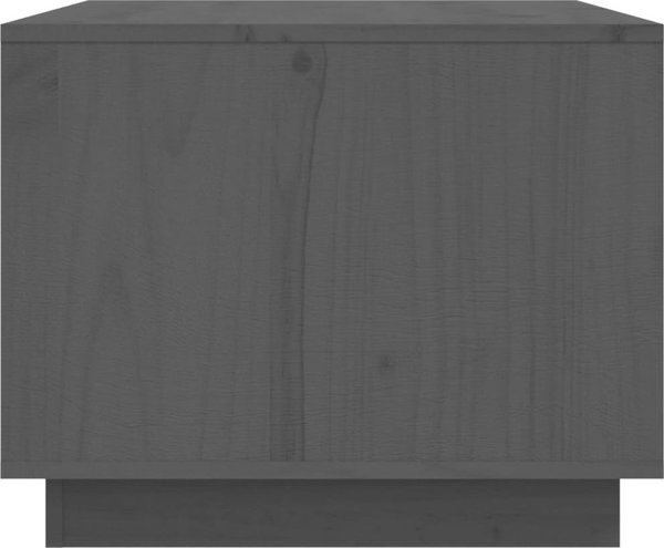 vidaXL vidaXL Stolik kawowy, szary, 80x50x40 cm, lite drewno sosnowe