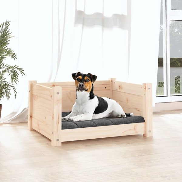 vidaXL vidaXL Legowisko dla psa, 55,5x45,5x28 cm, lite drewno sosnowe