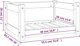 vidaXL vidaXL Legowisko dla psa, 55,5x45,5x28 cm, lite drewno sosnowe