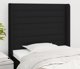 vidaXL Κεφαλάρι τύπου uszak μαύρο 93x16x118/128 cm ύφασμα
