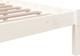 VidaXL Rama lozka biala lite drewno 200 x 200 cm
