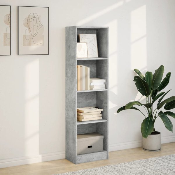 vidaXL Ραφιέρα Χρωμα Σαν Μπετο, 40x24x143 εκ., Συνθετικο Ξυλο