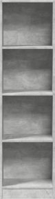 vidaXL Ραφιέρα Χρωμα Σαν Μπετο, 40x24x143 εκ., Συνθετικο Ξυλο