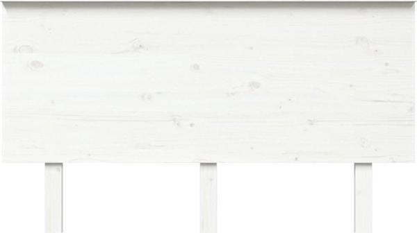 vidaXL Λευκό κεφαλάρι κρεβατιού, 144x6x82,5 cm, μασίφ ξύλο πεύκου