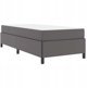 vidaXL Κρεβάτι με Στρώμα 90x190 cm, Υφασμάτινο Πλαίσιο σε Γκρι Χρώμα