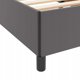 vidaXL Κρεβάτι με Στρώμα 90x190 cm, Υφασμάτινο Πλαίσιο σε Γκρι Χρώμα