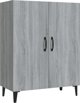 vidaXL Ντουλάπι, γκρι δρυς Sonoma, 70x34x90 εκ., ξυλοπολτός