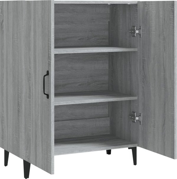 vidaXL Ντουλάπι, γκρι δρυς Sonoma, 70x34x90 εκ., ξυλοπολτός