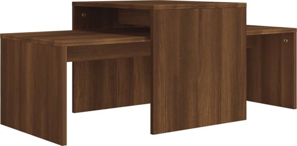 vidaXL Stolik kawowy, brazowy dab 100x48x40 cm material drewnopochodny