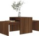 vidaXL Stolik kawowy, brazowy dab 100x48x40 cm material drewnopochodny