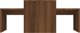 vidaXL Stolik kawowy, brazowy dab 100x48x40 cm material drewnopochodny