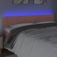 vidaXL Κεφαλάρι για κρεβάτι με LED, ροζ, 160x5x78/88 cm, βελούδο