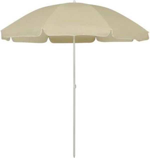 vidaXL Παρασόλι θαλάσσης άμμου-κίτρινο 240 cm