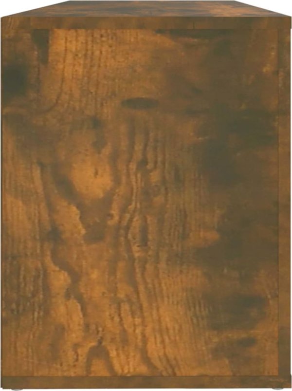 vidaXL Ράφι παπουτσιών, χρώμα καπνιστή δρυς, 100x35x45 εκ.