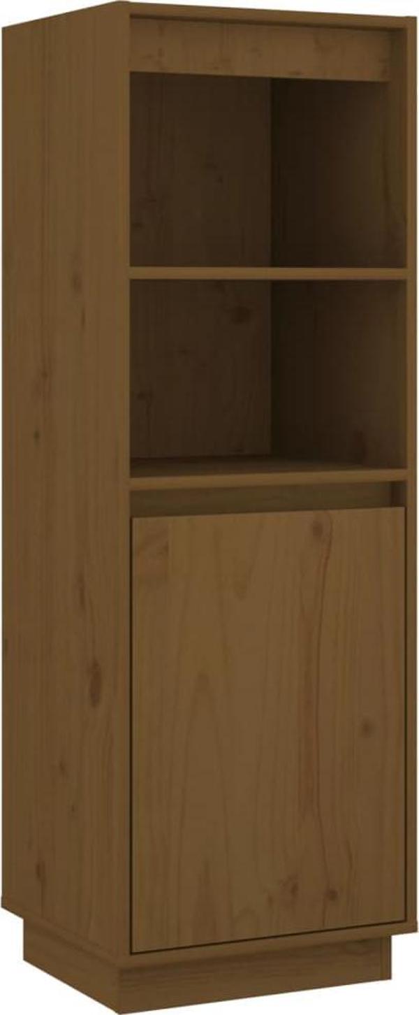 vidaXL Ράφι Μελιτζανί-Καφέ, 37x34x110 cm, Μασίφ Πεύκο