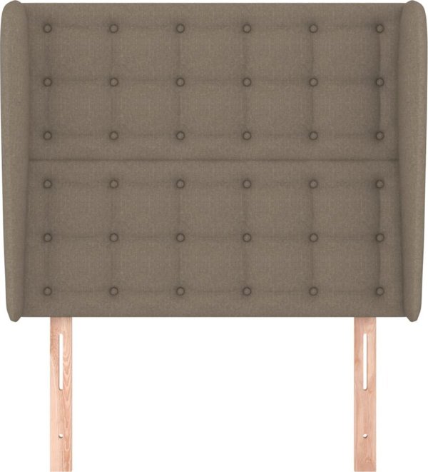 vidaXL Zagloek Uszak, taupe, 103x23x118/128 cm, tkanina