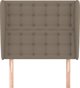 vidaXL Zagloek Uszak, taupe, 103x23x118/128 cm, tkanina