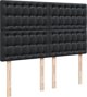 vidaXL Κρεβάτι Continental με στρώμα, μαύρο, οικοδερμα 140x190 εκ.