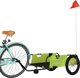 vidaXL Przyczepka rowerowa, zielono-czarna, tkanina Oxford i zelazo