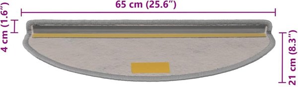 vidaXL Αυτοκόλλητα Πατάκια Σκάλας Όψης Σιζάλ, 65x21x4 εκ., 30 τεμάχια