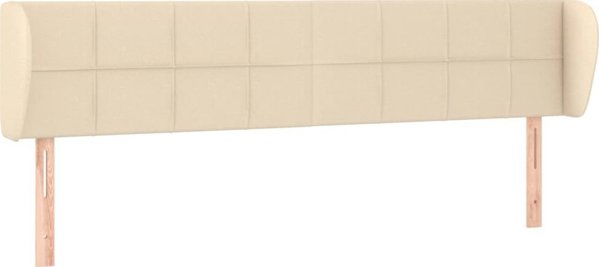 vidaXL Zaglothek Uszak kremowy 183x23x78/88 cm tkanina