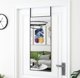 vidaXL Καθρέφτης Πόρτας, Μαύρος, 40x100 εκ, Γυαλί και Αλουμίνιο