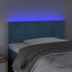 vidaXL Κεφαλάρι Κρεβατιού με LED, Σκούρο Μπλε, 90x5x78/88 cm, Βελούδο