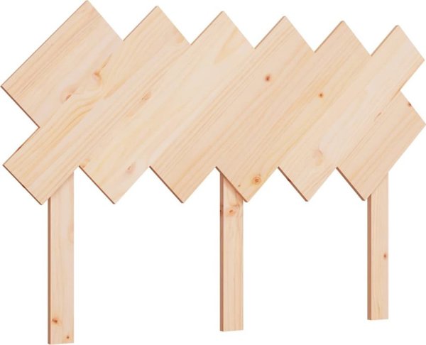 vidaXL Κεφαλάρι κρεβατιού, 122,5x3x80,5 εκ, μασίφ πεύκο
